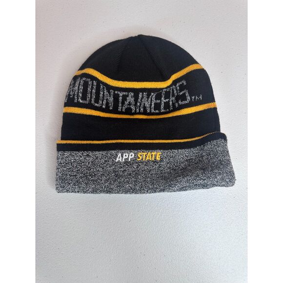 Top of the World Appalachian State Mountaineers Cuffed Beanie Hat Black/Gold - Picture 1 of 4